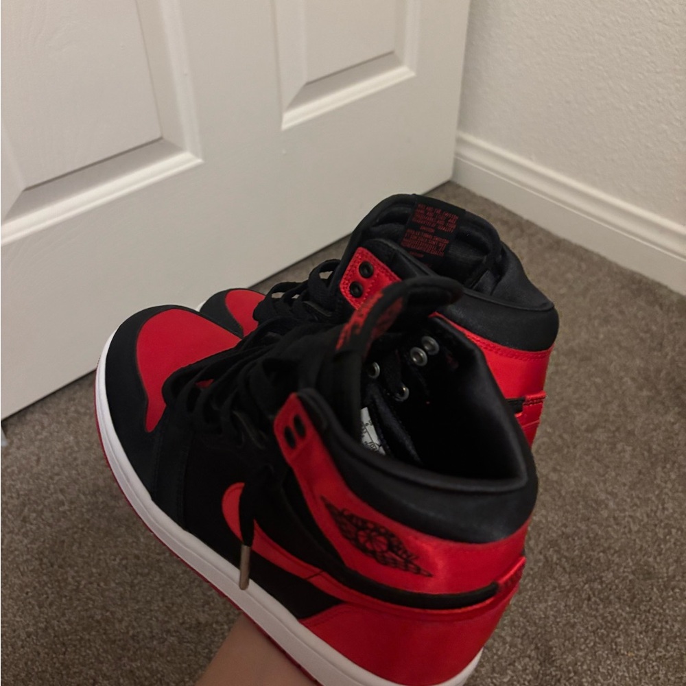 Black and Red High-Top Sneakers